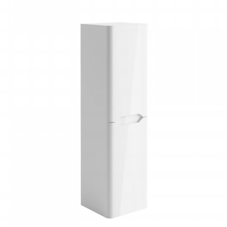 Scudo Ella Wall Mounted Tall Boy Unit 350mm x 1400mm x 330mm - White - ELLA - TALLBOY - WHITE - TAP 'N' SHOWER