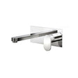 Oakham Osmore Wall Mounted Basin Mixer Tap With Click Waste - Chrome - TAP 'N' SHOWER