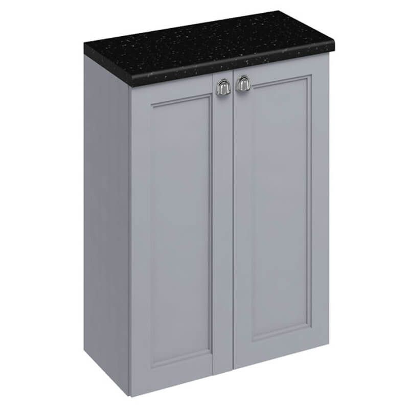 Burlington Grey 2 Door Base Unit 600mm - F60G - TAP 'N' SHOWER