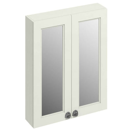 Burlington Sand 2 Door Mirror Cabinet 600mm - F6MS - TAP 'N' SHOWER