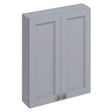 Burlington Grey 2 Door Wall Unit 600mm - F6WG - TAP 'N' SHOWER