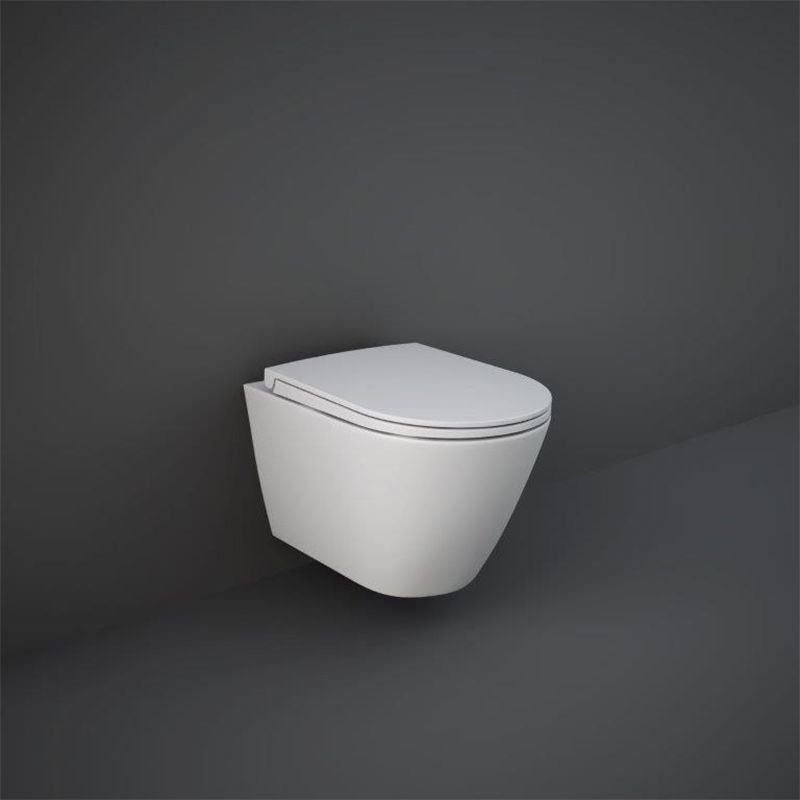 RAK Feeling Soft Close Toilet Seat and Cover - Matt White - FEESEAT500 - TAP 'N' SHOWER