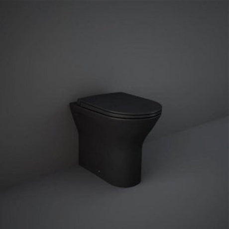 RAK Feeling Soft Close Toilet Seat and Cover - Matt Black - FEESEAT504 - TAP 'N' SHOWER