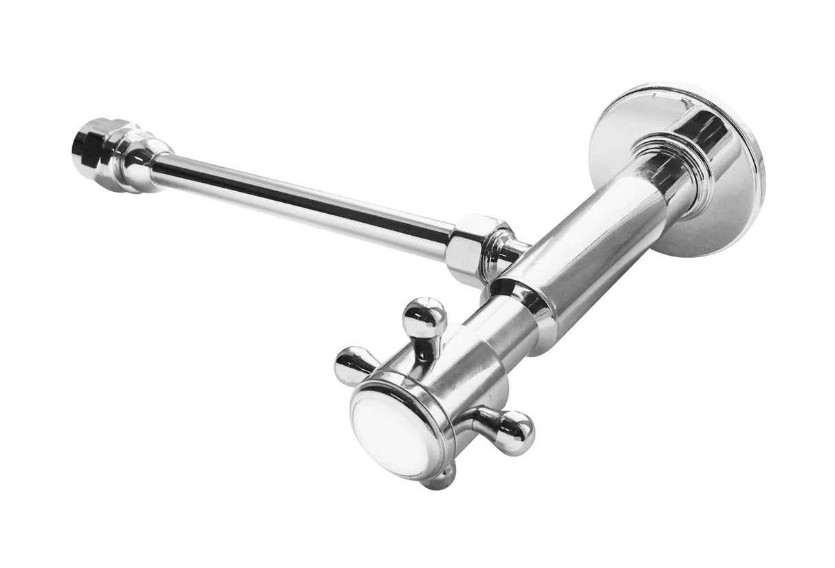 Nuie Wastes & Extras Chrome Traditional Cistern Cut - Off Valve - FA315 - TAP 'N' SHOWER