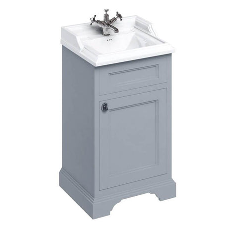 Burlington Grey Freestanding 1 Door Vanity Unit ONLY 500mm - FC8G - TAP 'N' SHOWER