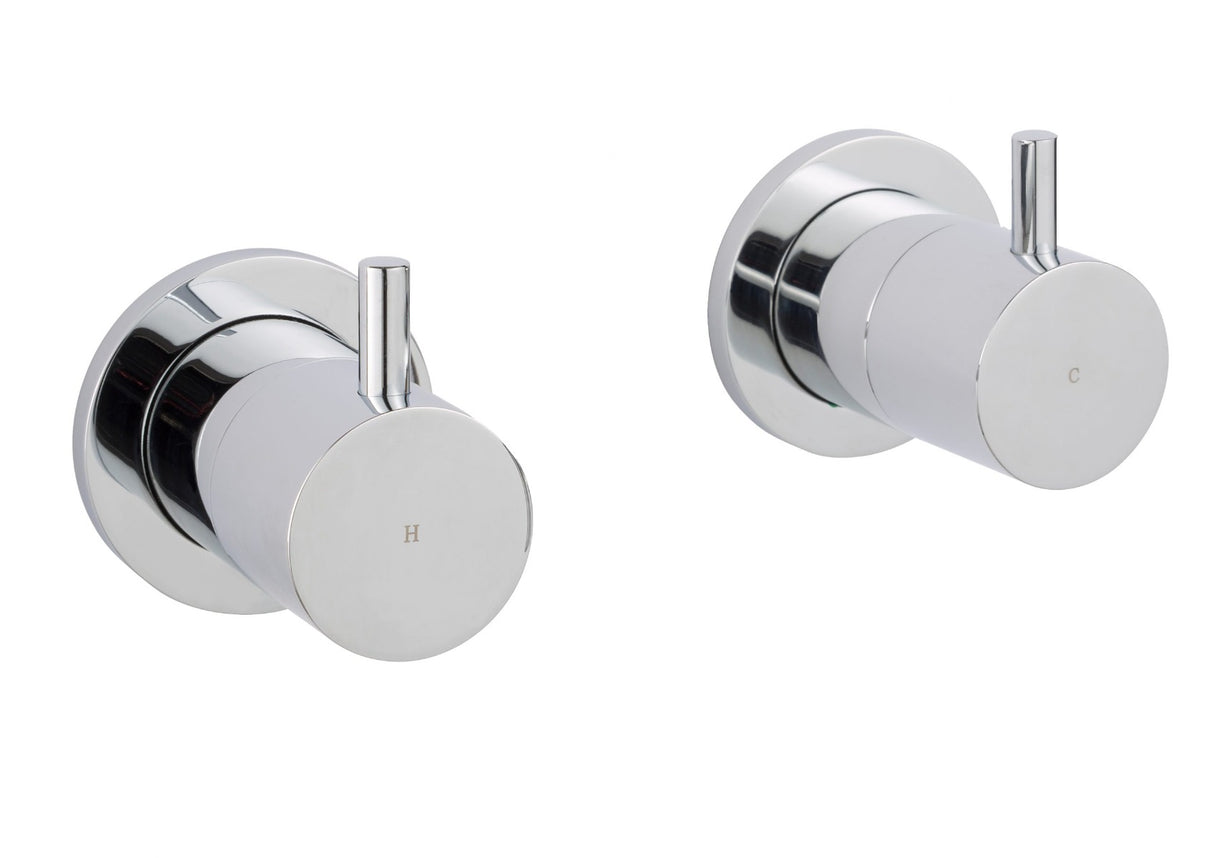 JTP Florence Wall Manual Valves - Chrome - 55089