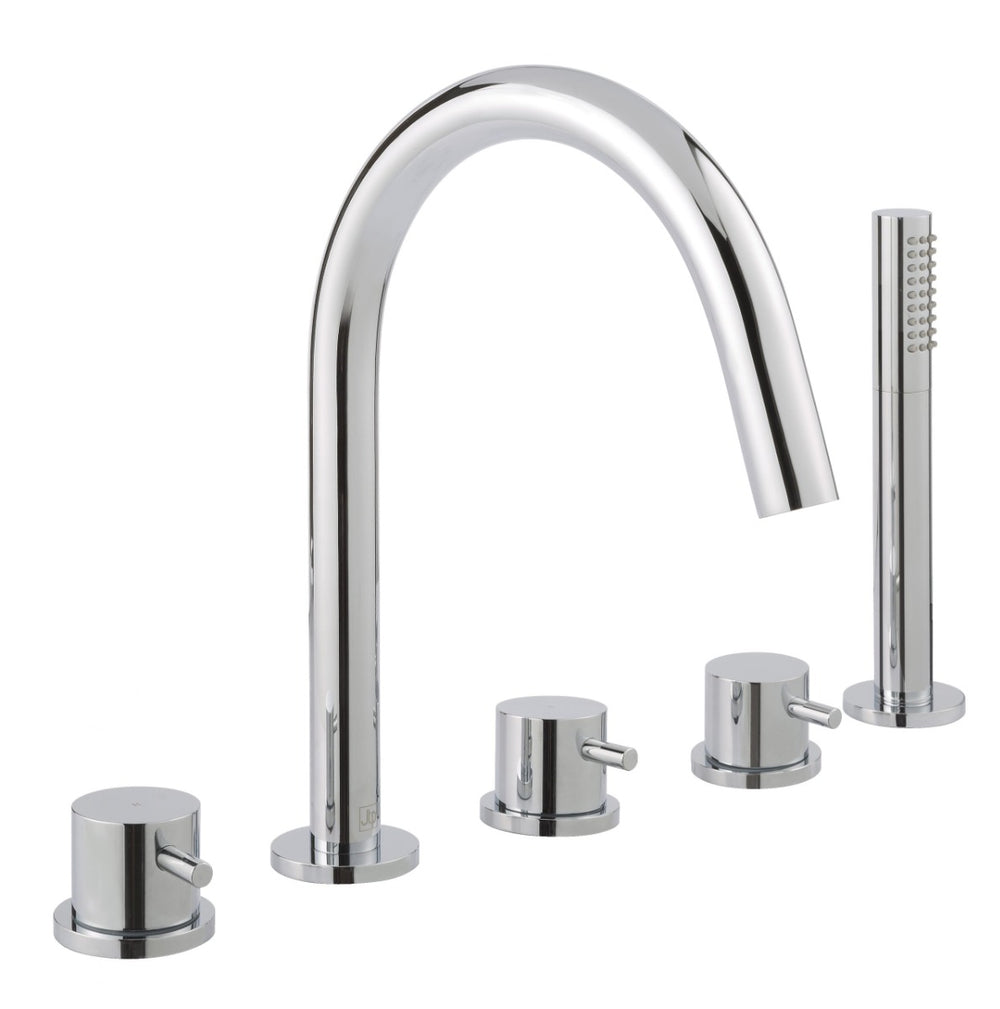 JTP Florence 5 Hole Bath Shower Mixer - Chrome - 55277
