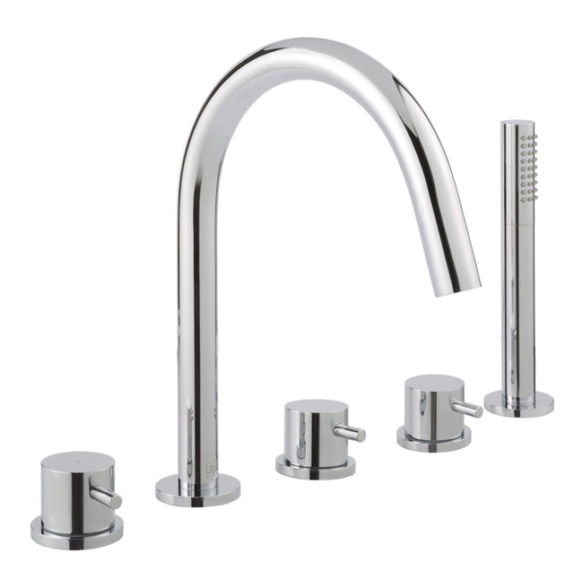 JTP Florence 5 Hole Bath Shower Mixer - Chrome - 55277