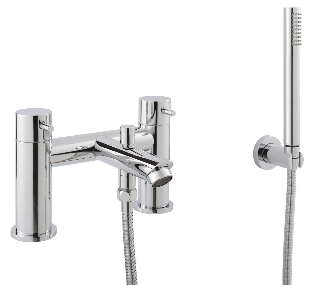 JTP Fonti Deck Mounted Bath Shower Mixer - Chrome - 15275 - TAP 'N' SHOWER