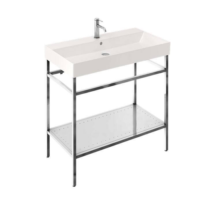 Britton Frame Stand for 850mm Basin - Polished Stainless Steel - FRAME103 - TAP 'N' SHOWER