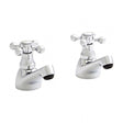 Kartell Viktory Pair Basin Pillar Taps - Polished Chrome - TAP093VI - TAP 'N' SHOWER