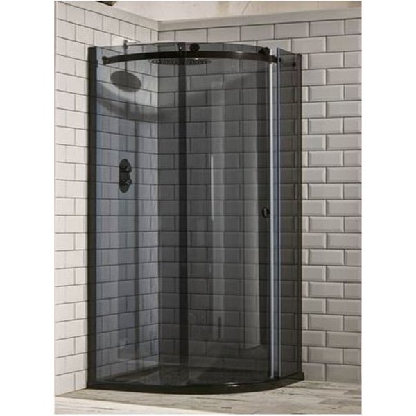 Frontline Aquaglass Sphere 1 Door Quadrant Smoked Glass Right 1200x900mm - Clear - BENDY9391B912BTR - TAP 'N' SHOWER