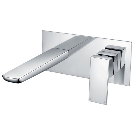 Frontline Aquaflow Alto Wall Mounted Basin Mixer Tap - Chrome - BIQALT11 - TAP 'N' SHOWER