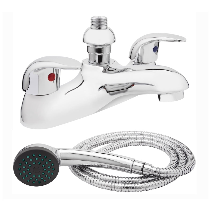 Frontline Aquaflow Compact Bath Shower Mixer - Chrome - BIQCO01 - TAP 'N' SHOWER