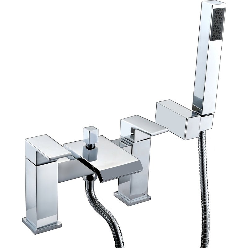Frontline Aquaflow Estrada Bath Shower Mixer - Chrome - BIQEST01 - TAP 'N' SHOWER