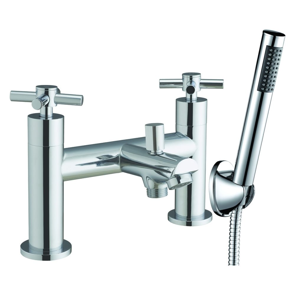 Frontline Aquaflow Fusion X Head Bath Shower Mixer - Chrome - BIQFX01 - TAP 'N' SHOWER