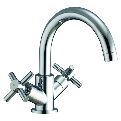 Frontline Aquaflow Fusion X Head Mono Basin Mixer with Swivel Spout - Chrome - BIQFX03 - TAP 'N' SHOWER