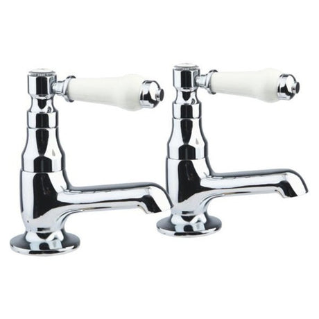 Frontline Aquaflow Holborn Lever Bath Taps - Chrome - BIQHL05 - TAP 'N' SHOWER