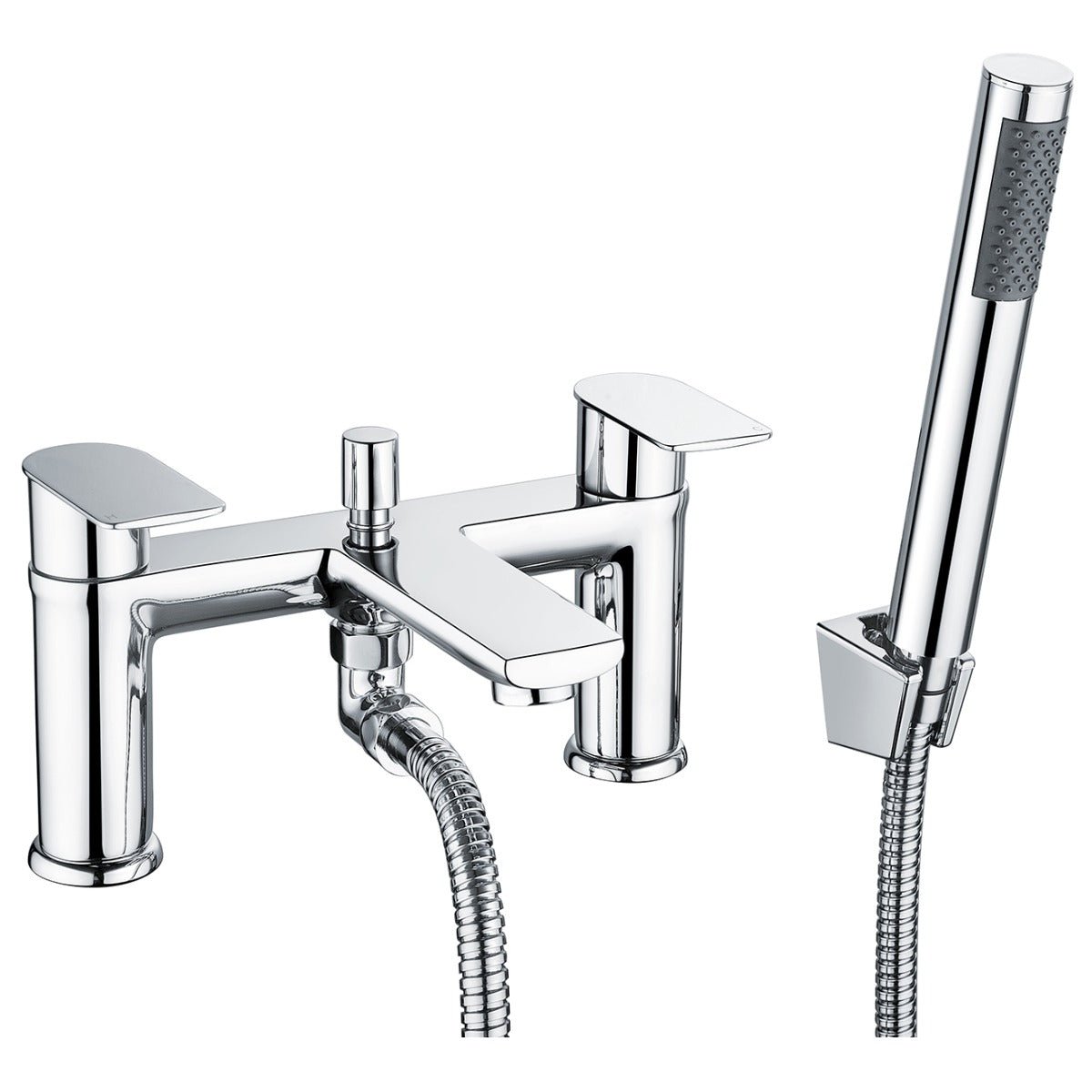 Frontline Aquaflow Luxe Luxe Bath Shower Mixer Tap - Chrome - BIQLUX01 - TAP 'N' SHOWER