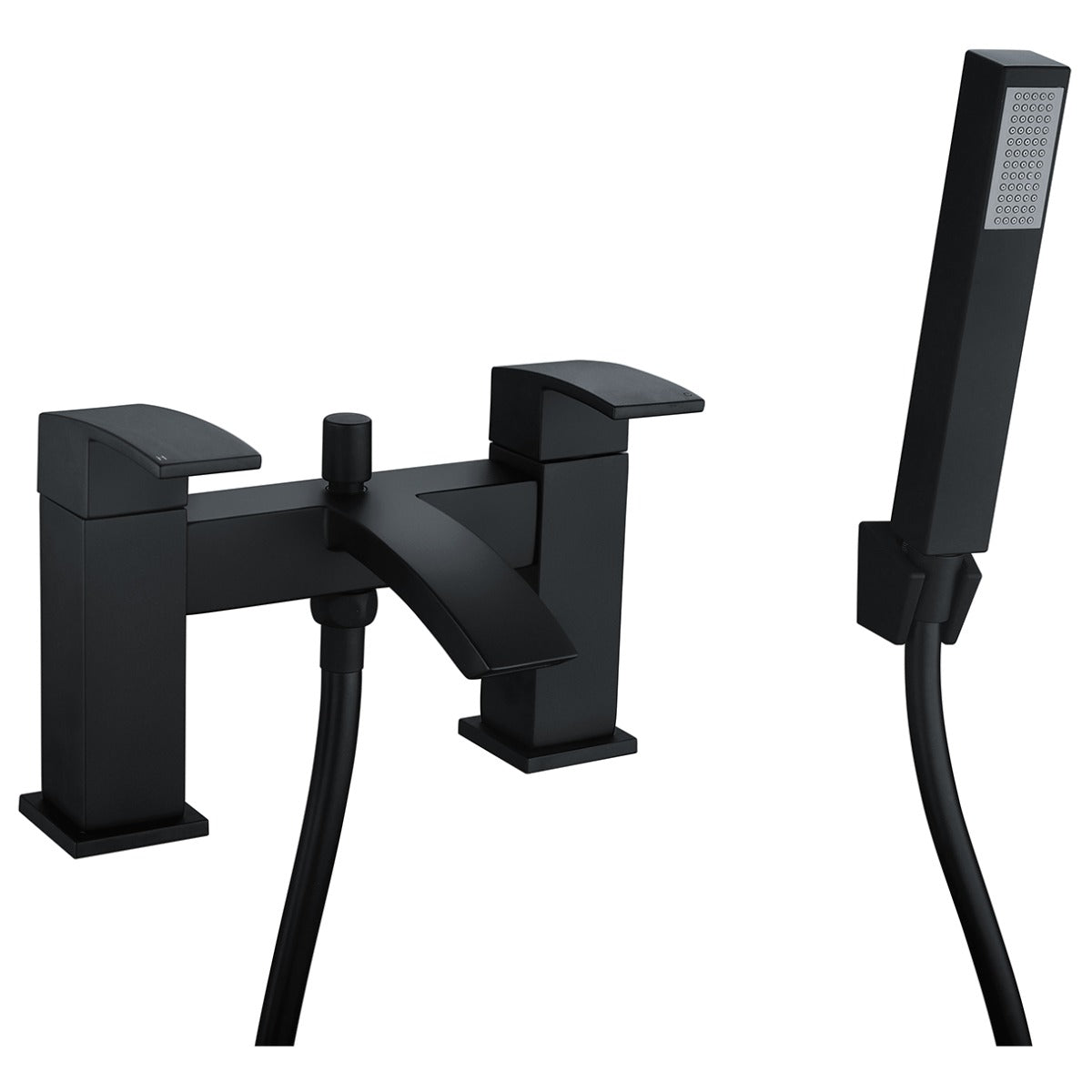 Frontline Aquaflow Onyx Bath Shower Mixer - Black - BIQONY01 - TAP 'N' SHOWER