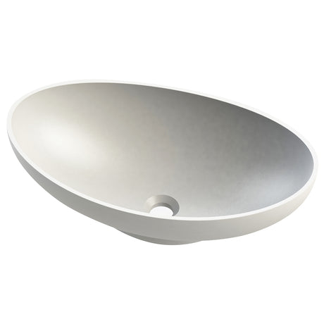 Frontline Aquanatural Queen Oval Stone Solid Surface Basin - BIQQB - TAP 'N' SHOWER