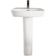 Frontline Aquaceramica 1 Tap Hole Italia Cubix Basin 600mm - White - BIQR360BAS1 - TAP 'N' SHOWER