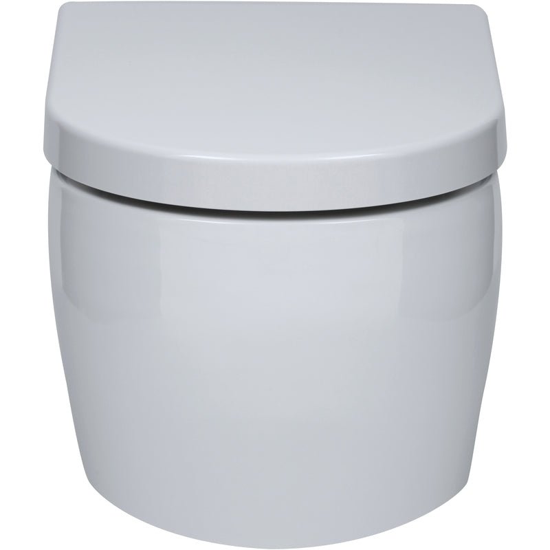 Frontline Aquaceramica Italia Emme Wall Hung Pan - White - BIQR5WHPAN - TAP 'N' SHOWER
