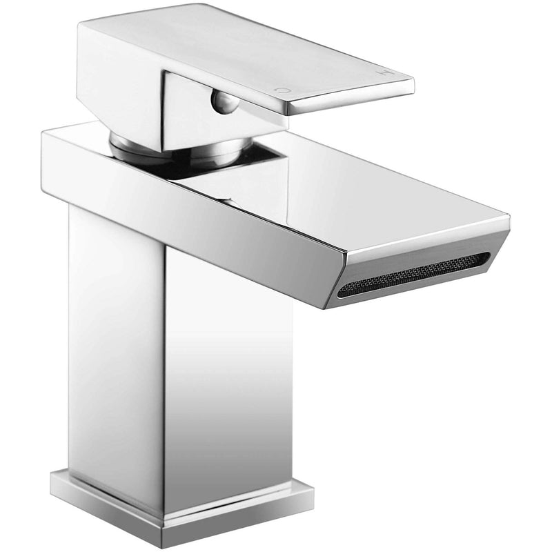 Frontline Aquaflow Sleek Mono Basin Mixer with Click Clack Waste - Chrome - BIQSK03 - TAP 'N' SHOWER