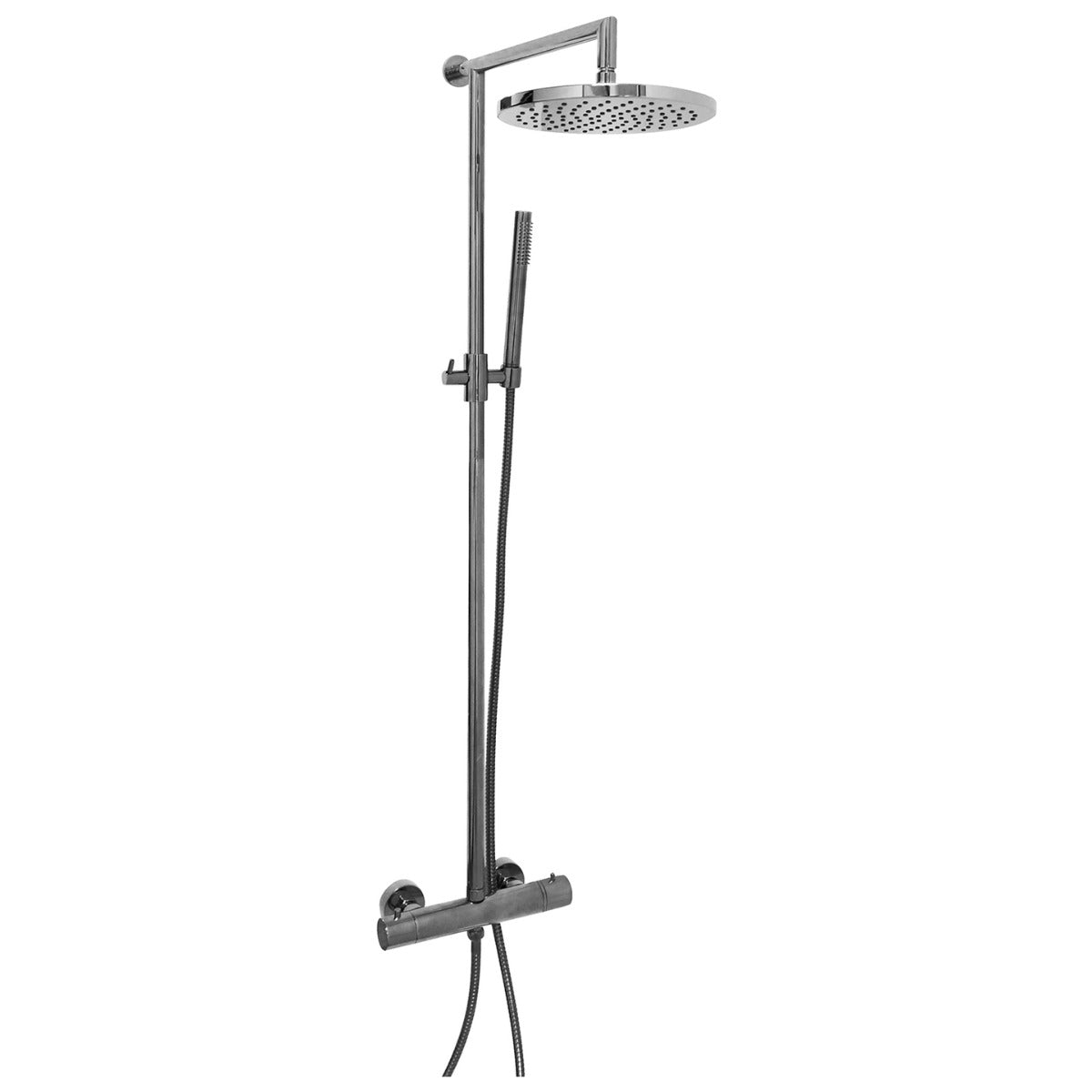 Frontline Aquaflow Sleek Shower Column - Matt Rhodium - FMART15406MR - TAP 'N' SHOWER