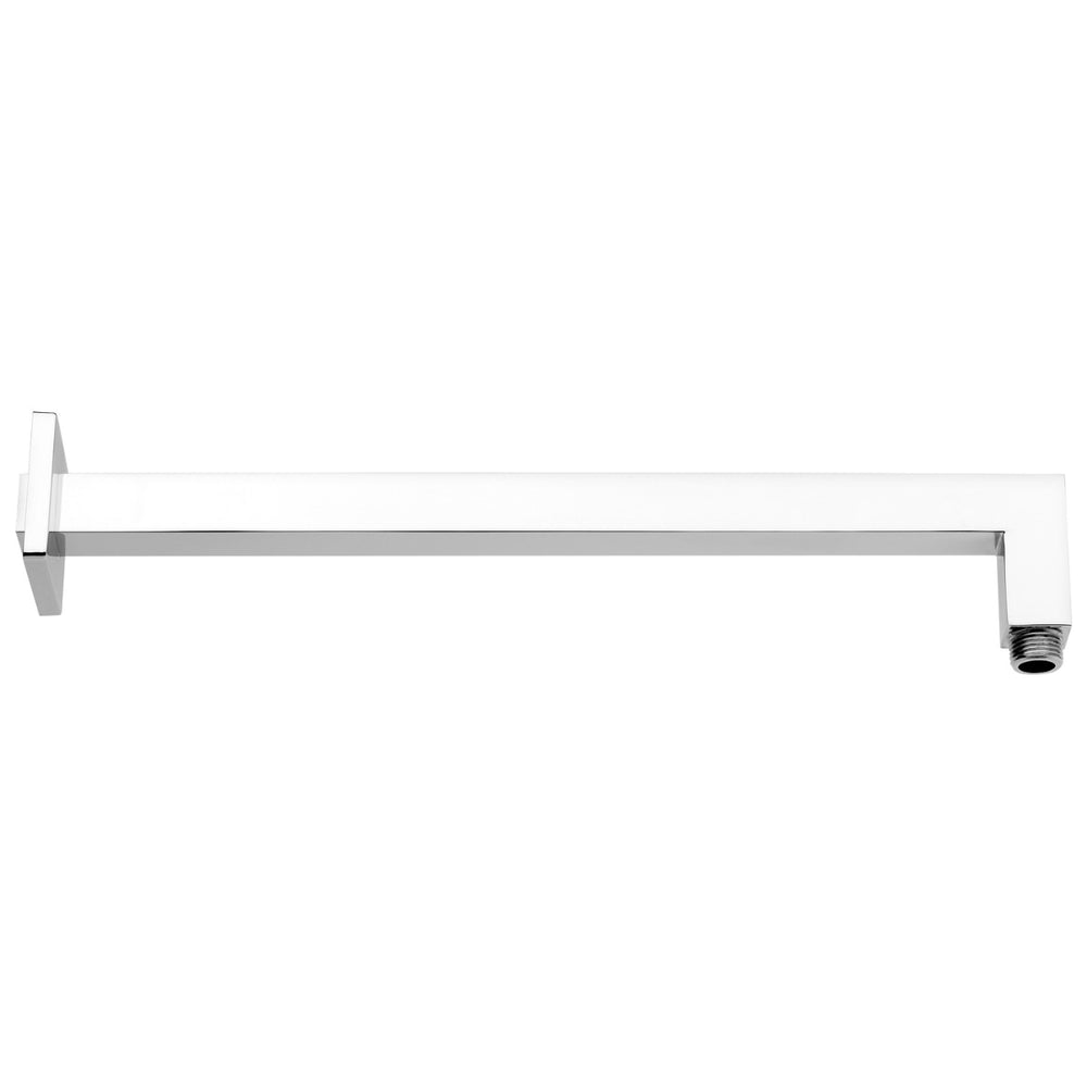 Frontline Aquaflow Brass Square Shower Arm 400mm - Chrome - FMART6662 - TAP 'N' SHOWER