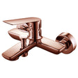 Frontline Aquaflow Sleek Wall Mounted Bath Shower Mixer - Rose Gold - FMART9900RG - TAP 'N' SHOWER