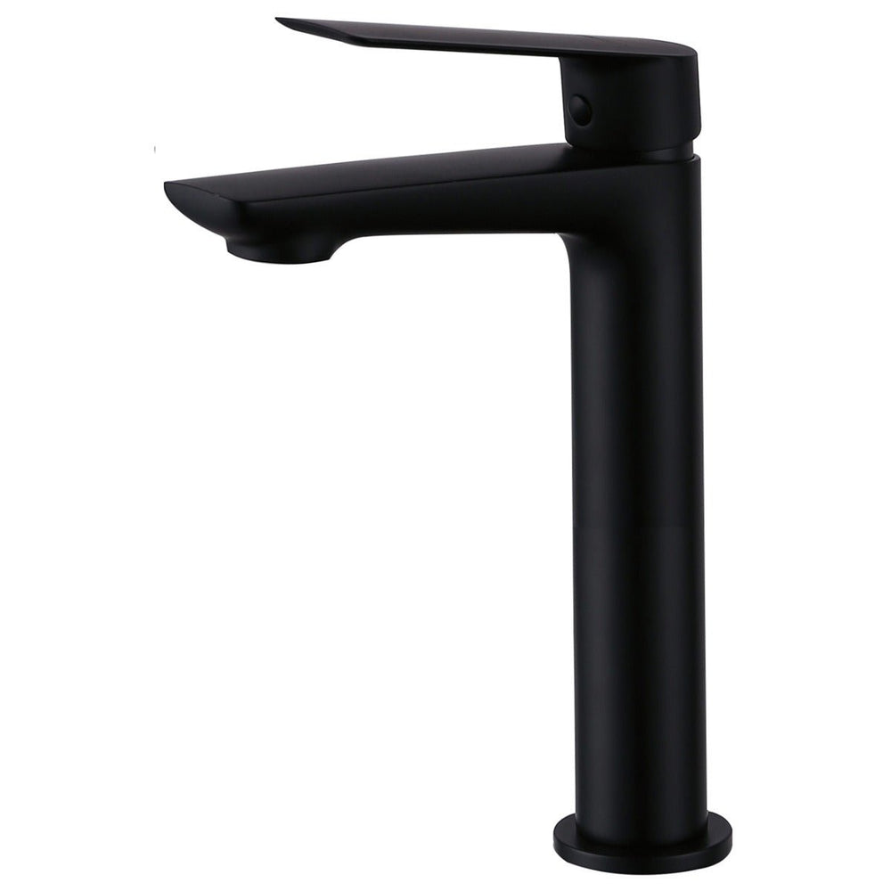 Frontline Aquaflow Sleek Tall Basin Mixer - Matt Black - FMART9914B - TAP 'N' SHOWER