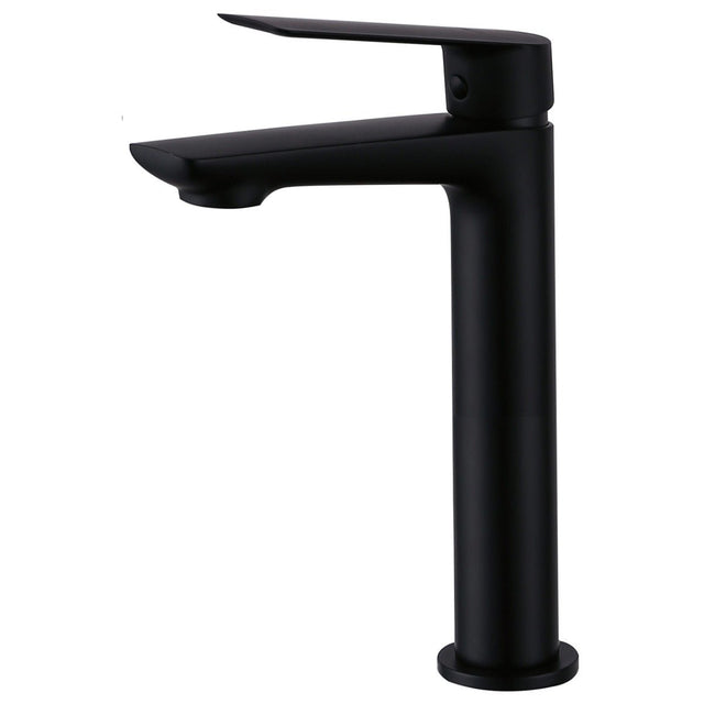 Frontline Aquaflow Sleek Tall Basin Mixer - Matt Black - FMART9914B - TAP 'N' SHOWER