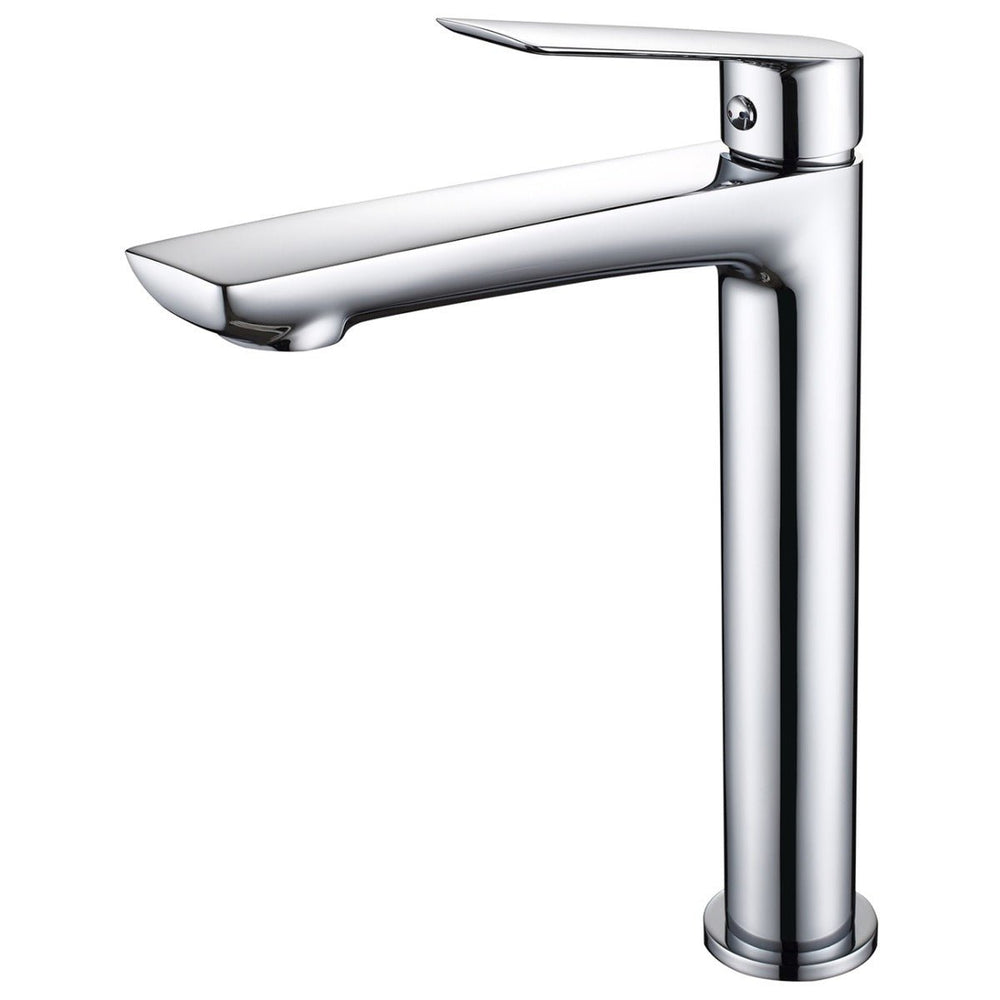 Frontline Aquaflow Sleek Tall Basin Mixer - Matt Chrome - FMART9914C - TAP 'N' SHOWER