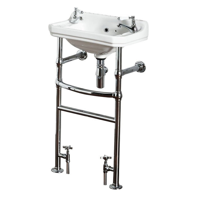 Holborn Heated Washstand 500x970mm - Chrome - LMNRSUN - BSR01 - TAP 'N' SHOWER