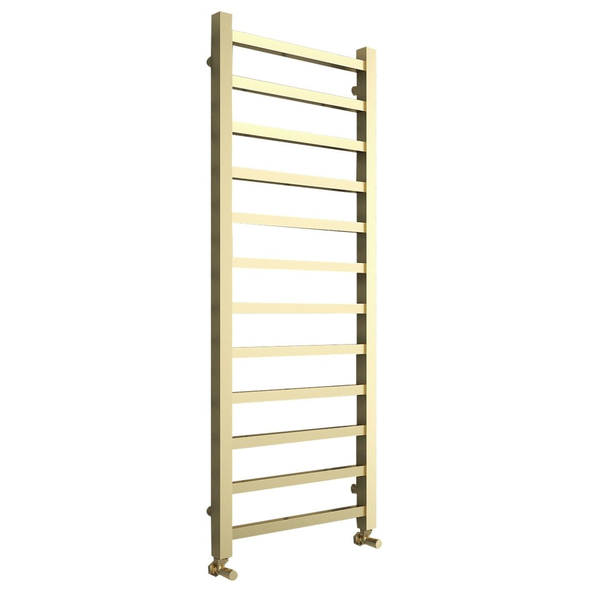 Frontline Aqua Mineral Square Heated Towel Rail - Brushed Brass - LMNRSUN - NF02 - BB - TAP 'N' SHOWER