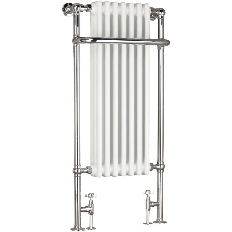 Frontline Victorian Towel Warmer 1130x553mm - Chrome/White - LMNRSUNTR1 - TAP 'N' SHOWER