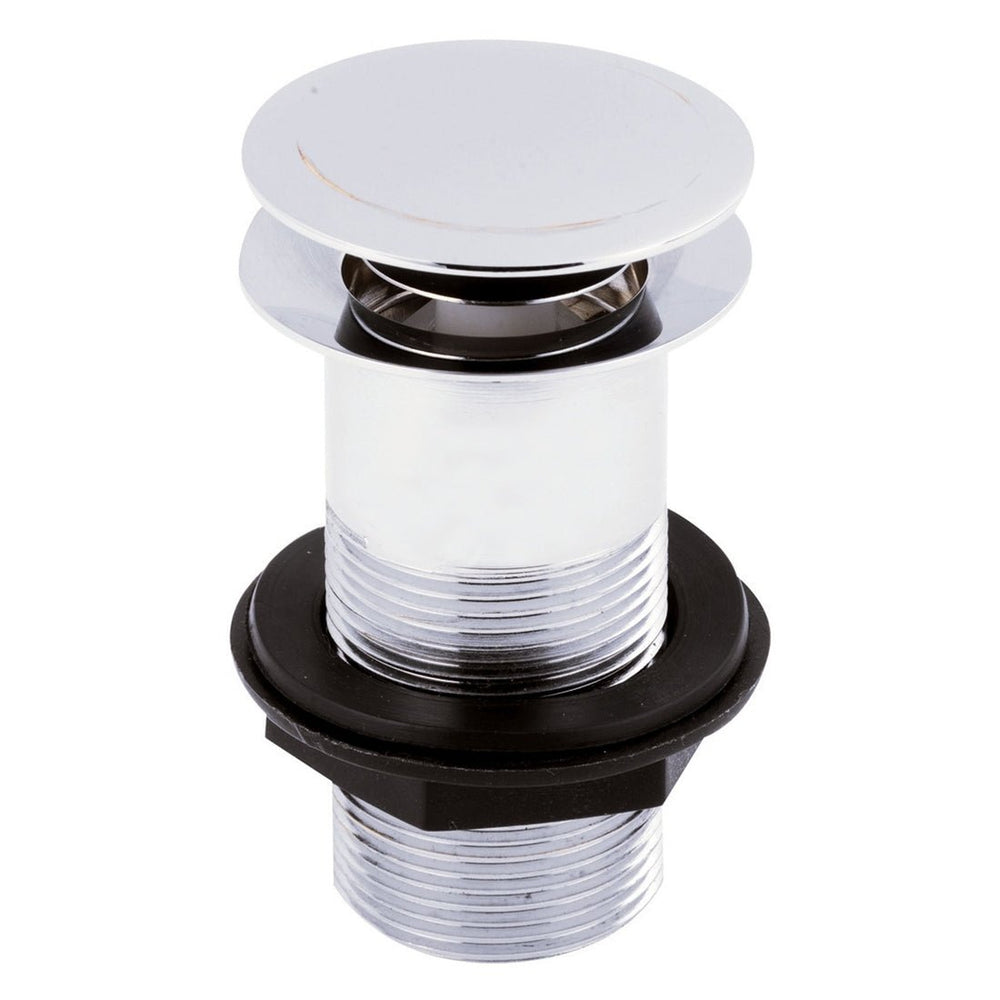 Frontline Unslotted Sprung Basin Waste - Chrome - LMWE106U - TAP 'N' SHOWER