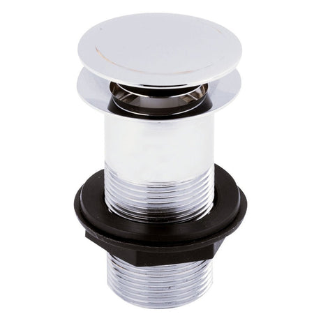 Frontline Unslotted Sprung Basin Waste - Chrome - LMWE106U - TAP 'N' SHOWER