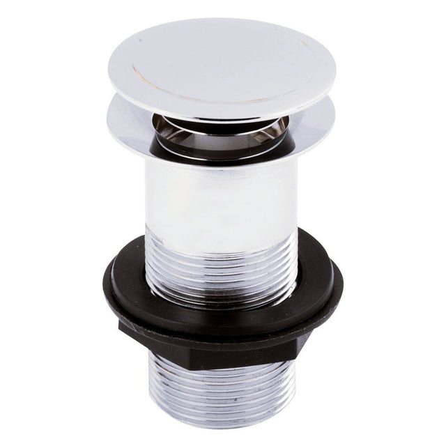 Frontline Unslotted Sprung Basin Waste - Chrome - LMWE106U - TAP 'N' SHOWER