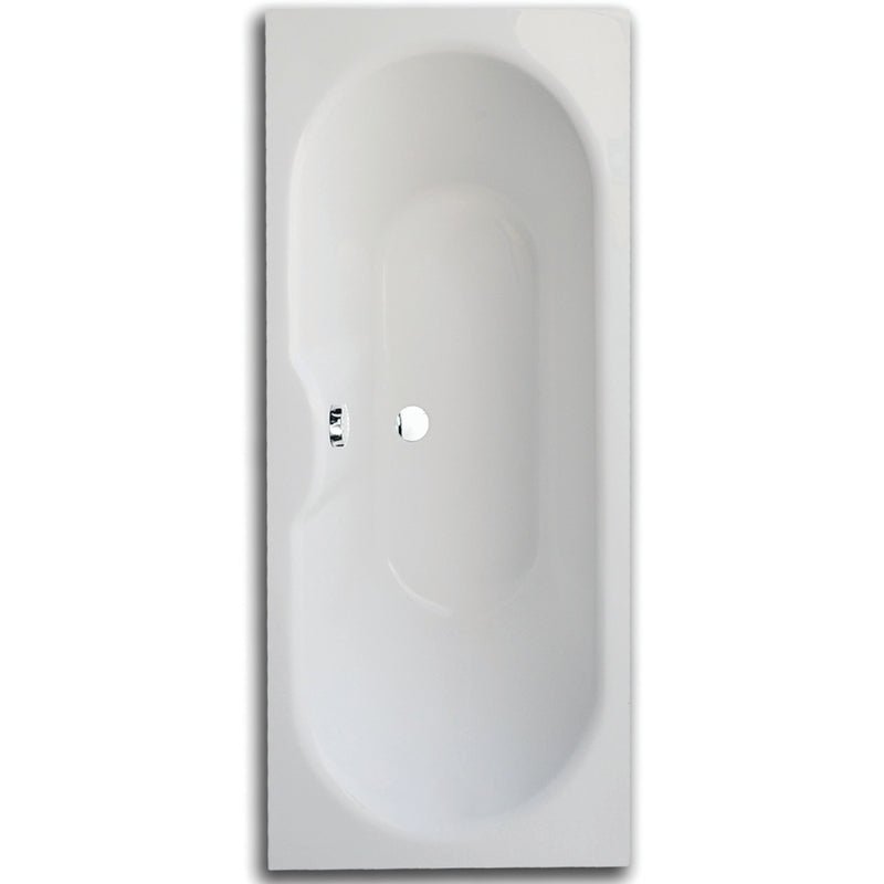Frontline Aquabathe Luna Double Ended Bath 1700 x 750mm - White - SI15227101 - TAP 'N' SHOWER