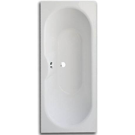 Frontline Aquabathe Luna Double Ended Bath 1700 x 750mm - White - SI15227101 - TAP 'N' SHOWER