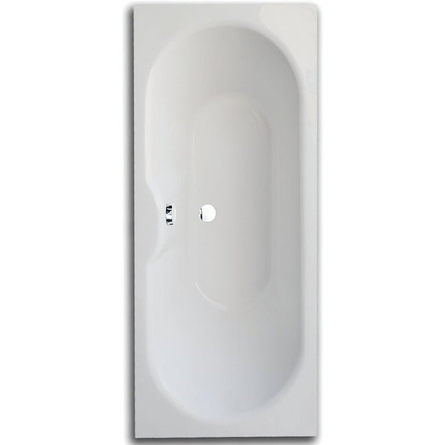 Frontline Aquabathe Luna Double Ended Bath 1700 x 750mm - White - SI15227101 - TAP 'N' SHOWER