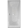 Frontline Aquabathe Oporto Double Ended Bath 1800 x 800mm - White - SI15229101 - TAP 'N' SHOWER