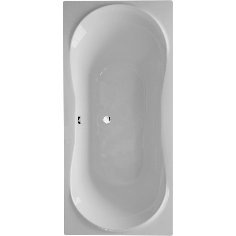 Frontline Aquabathe Comet Double Ended Bath 1800 x 800mm - White - SI15237101 - TAP 'N' SHOWER