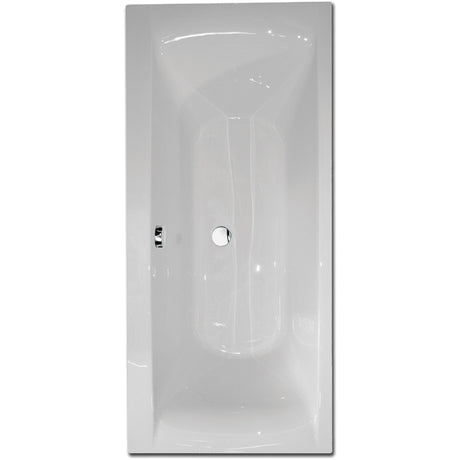 Frontline Aquabathe Oporto 1800 x 800mm Double Ended Tungstenite Bath - White - SI15366101 - TAP 'N' SHOWER