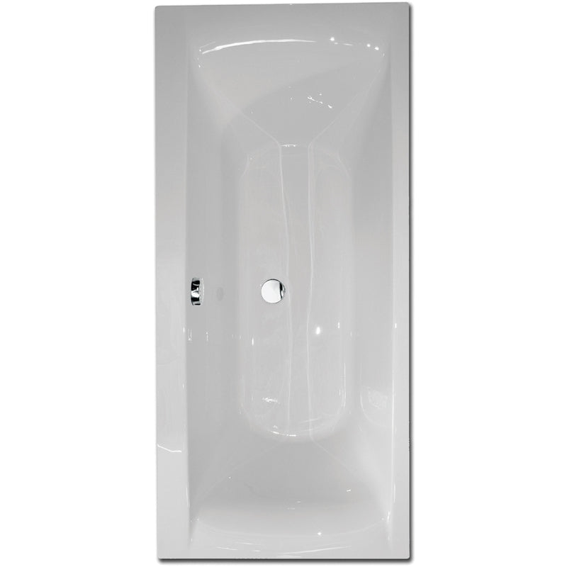 Frontline Aquabathe Oporto 1800 x 800mm Double Ended Tungstenite Bath - White - SI15366101 - TAP 'N' SHOWER