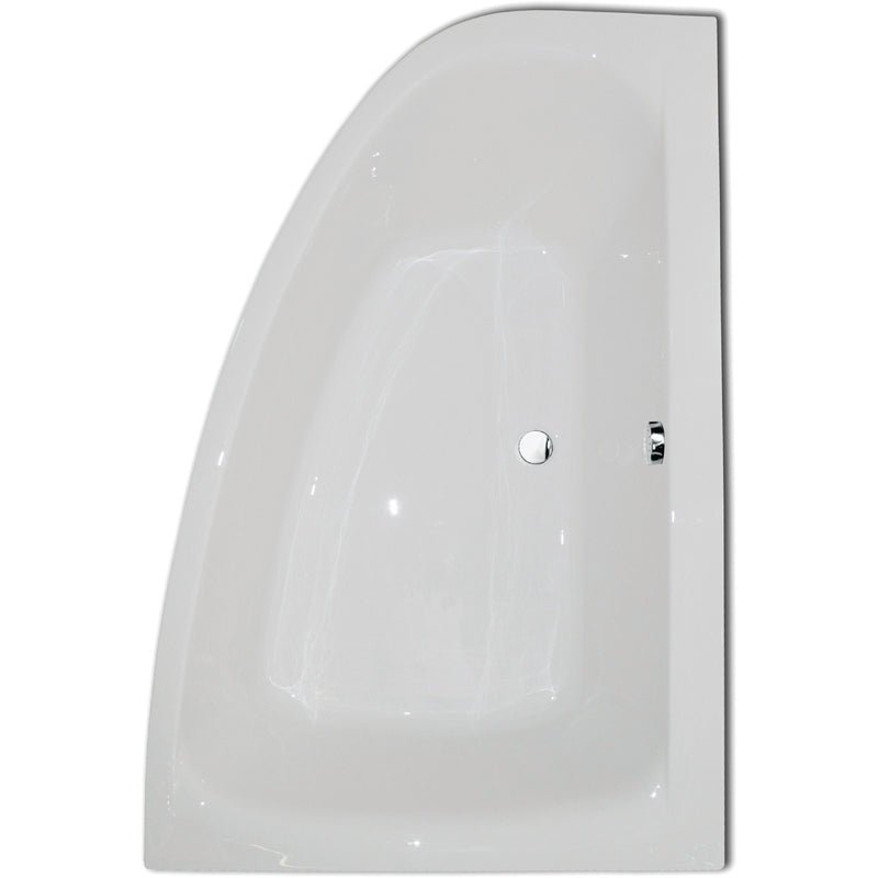 Frontline Aquabathe RH Cloud Corner Bath 1500 x 1000mm - White - SI25225101 - TAP 'N' SHOWER