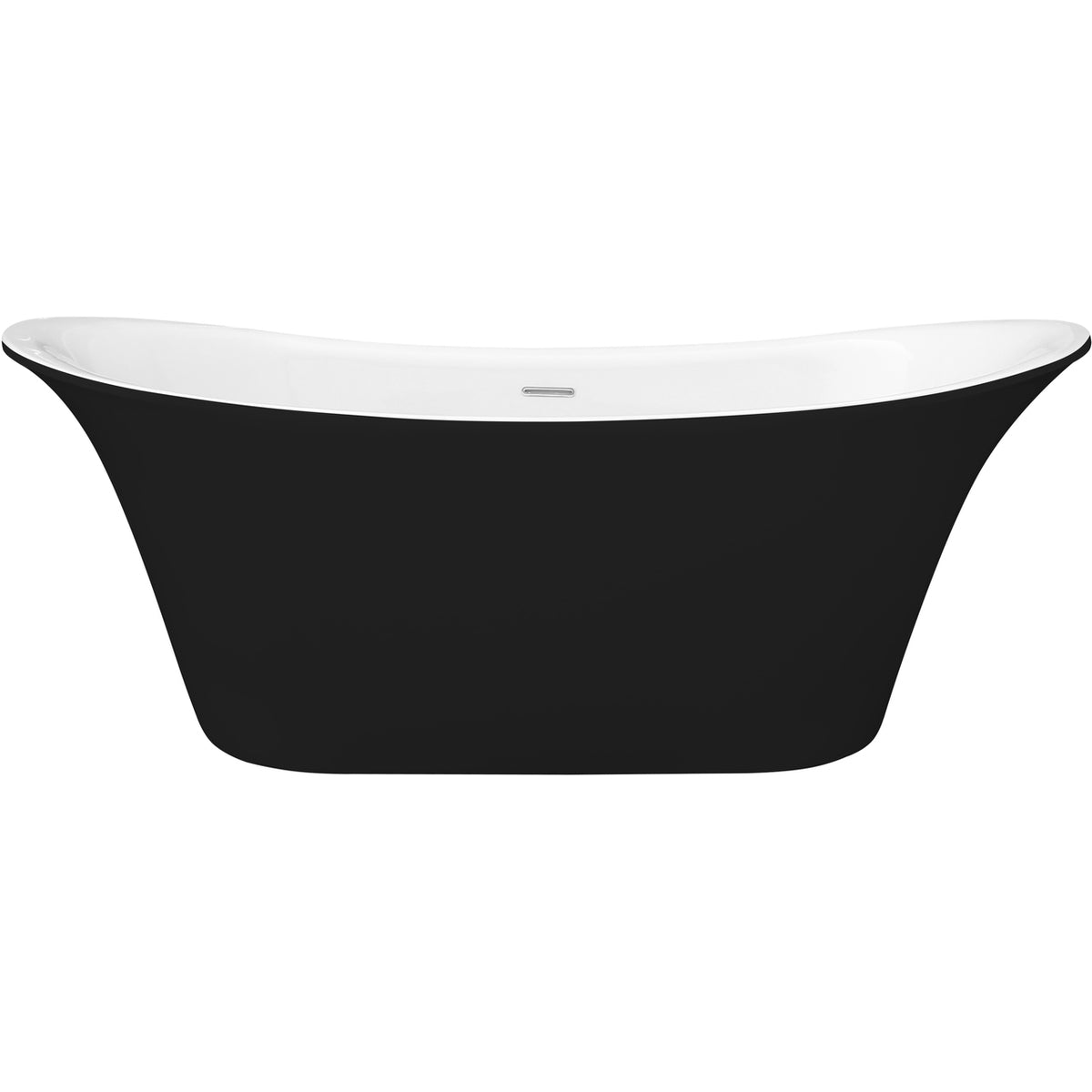 Frontline Holborn Bow Graphite Luxury Freestanding Bath 1800x800mm - Graphite - SI806158B - TAP 'N' SHOWER