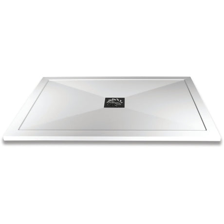 Frontline Aquaglass Slimline Shower Tray 1200x700mm - White - ST2512X70 - TAP 'N' SHOWER
